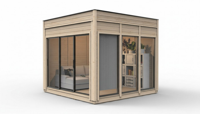 Camping house, garden house, wooden house, holiday home, garden shed, small house 354x354x318