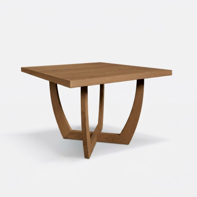 Dining room dining table kitchen table 110 x 110 x 74 cm brown modern style table
