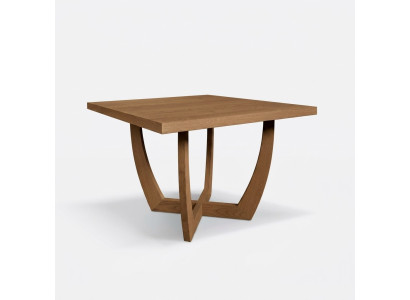 Dining room dining table kitchen table 110 x 110 x 74 cm brown modern style table