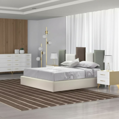 Bed modern stylish luxury bedroom bed Italian furniture 180x200