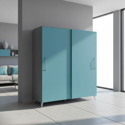 Wardrobe Bedroom Modern Closet Wardrobes Turquoise Green