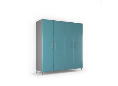 Wardrobe bedroom wood cabinet modern wardrobes blue