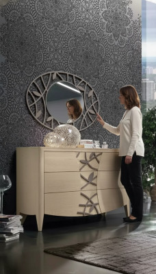 Bedroom dresser mirror sideboard dressers wood modern design luxury