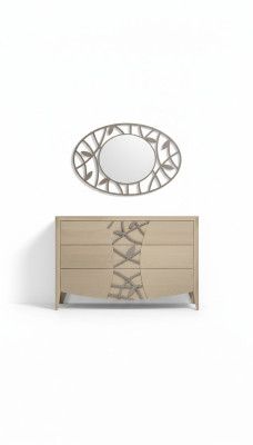 Bedroom dresser mirror sideboard dressers wood modern design luxury