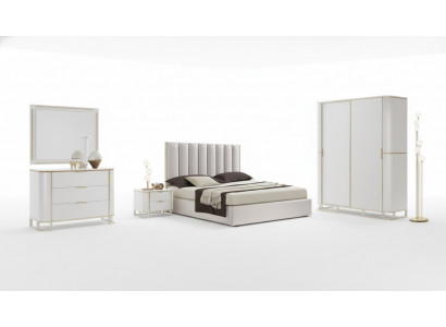 Bed 2x Nightstands Dresser 6-piece Bedroom Set Design Luxury new