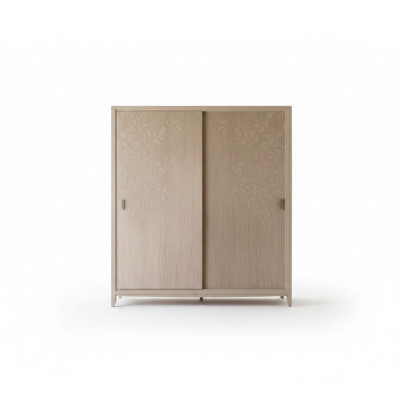Bedroom wardrobe material wood cabinet modern beige cabinets