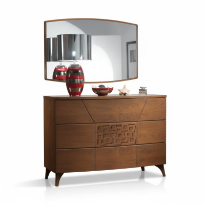 Bedroom set dresser mirror luxury complete modern dressers 2-piece