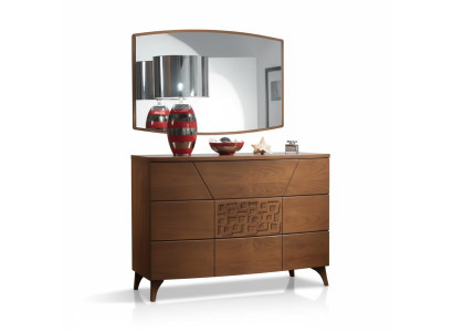 Bedroom set dresser mirror luxury complete modern dressers 2-piece
