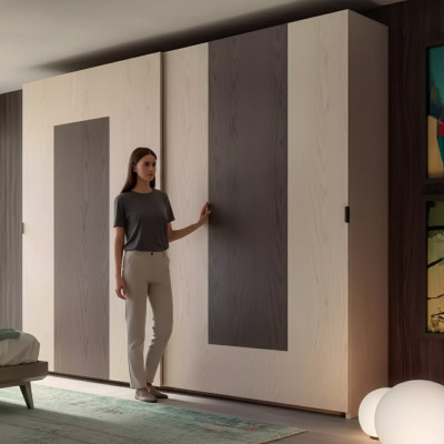 Brown wardrobe, bedroom material wood wardrobe, wood wardrobe.
