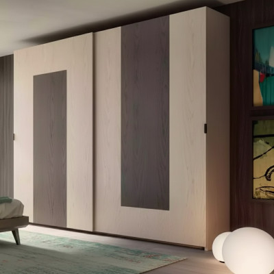 Brown wardrobe, bedroom material wood wardrobe, wood wardrobe.