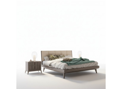 Bedroom set bed 2x bedside tables design luxury new 3-piece modern beds