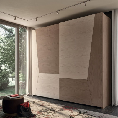Wardrobe brown bedroom material wood luxury modern cabinet