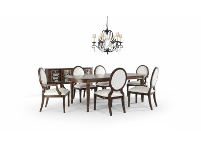 Dining room table set dining table 4 chairs 2 armchairs dining set