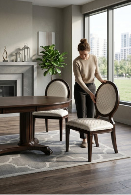 Dining room chair, kitchen chair, living room chair with legs made of wood