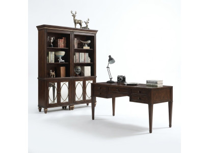 Brown desk computer office desk PC desk study room new