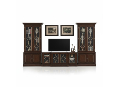 TV stand, 2x display cabinet, modern wall unit, living room set, modern 3-piece set