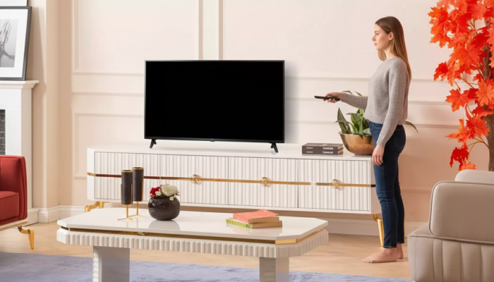Coffee table and sideboard 2-piece living room furniture table lowboard new white