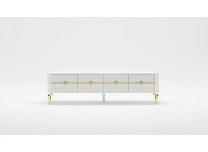 Living room TV stand furniture RTV television style modern white luxury wood