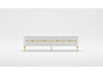 Living room TV stand furniture RTV television style modern white luxury wood