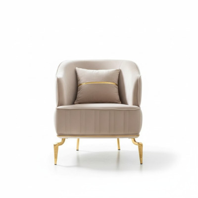 Living room armchair furniture swivel chair 1-seater modern red design fabric