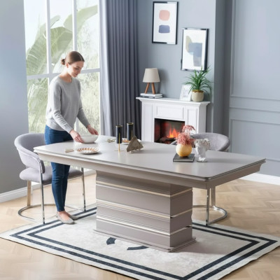 Set group table 6x chairs dining room wooden table dining room design new