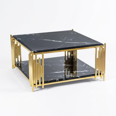 Coffee table living room furniture table luxury side table black design