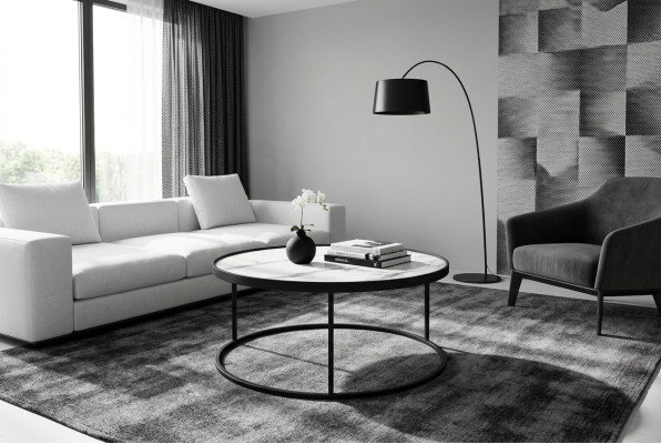 Coffee table luxury living room furniture table black side table design