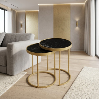 Side table gold living room furniture material stainless steel design new