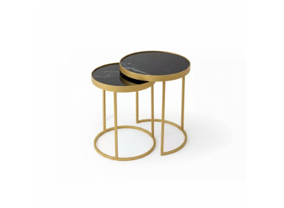 Side table gold living room furniture material stainless steel design new