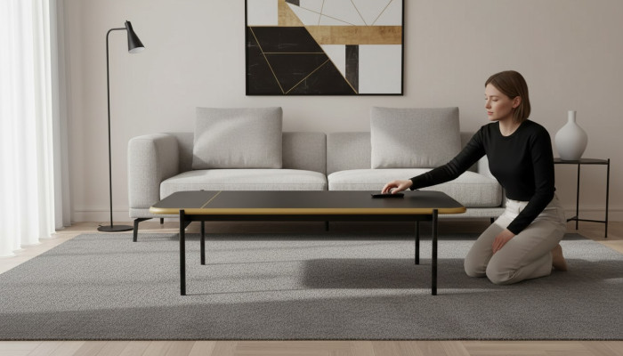 Furniture Table Luxury Modern Coffee Table Wood Living Room Design Black