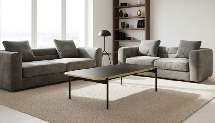 Furniture Table Luxury Modern Coffee Table Wood Living Room Design Black