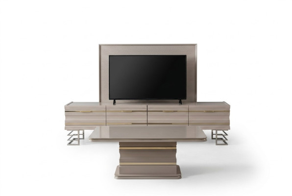 Wall unit TV stand coffee table set practical living room furniture