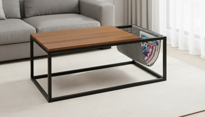 Living room coffee table brown furniture table luxury new modern design wood