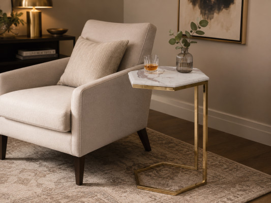 Side table living room furniture material stainless steel gold stainless steel design