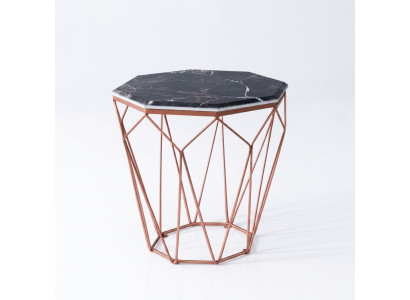 Side table living room luxury furniture material black metal design
