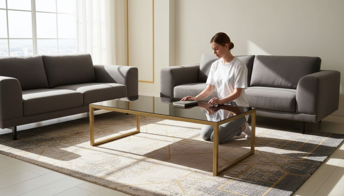 Coffee table living room table sofa table design stainless steel gold modern