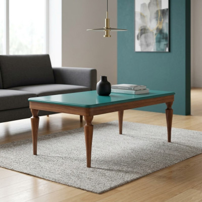 Coffee table wooden table luxury furniture design living room table modern brown
