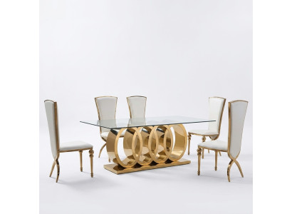 Modern dining table stainless steel table dining room tables designer furniture tables