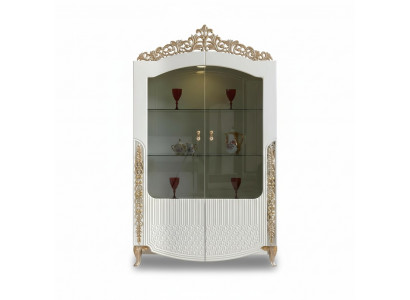 Display cabinet new living room design modern furniture wood/glass white