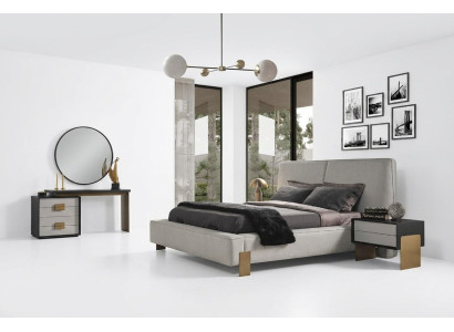 Bedroom set bed 2x nightstands dressing table luxury new 5-piece