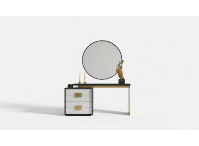 Bedroom Stylish Set Designer Dressing Table Luxury Mirror 2-piece Set