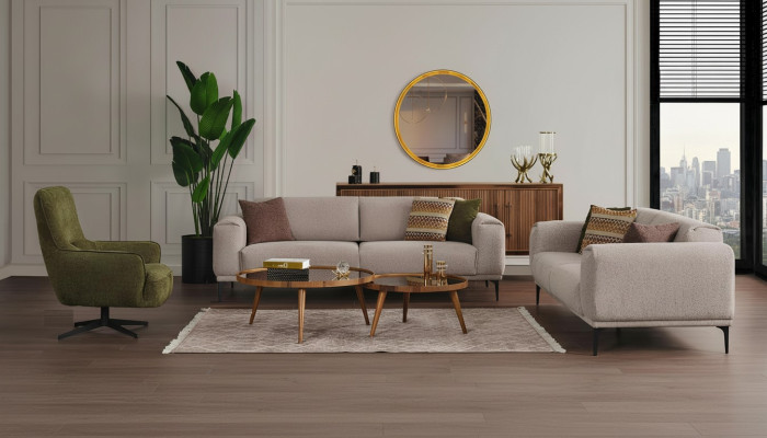 Living room sofa set designer set 3+2+1 seater luxury upholstered furniture