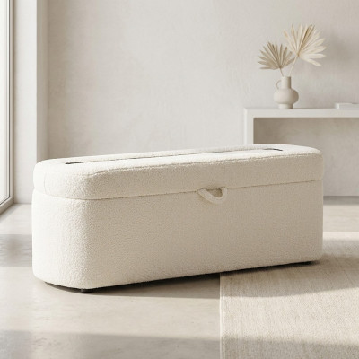 Bedroom furniture white bench designer upholstered storage chest