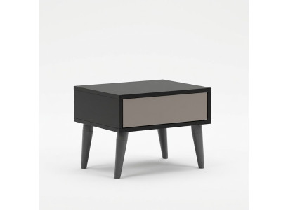Black nightstand with drawer bedroom furniture high-quality furniture