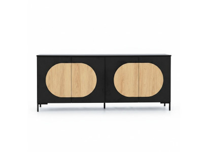 Black-Brown Dresser Bedroom Designer Wood Dresser Noble Sideboard