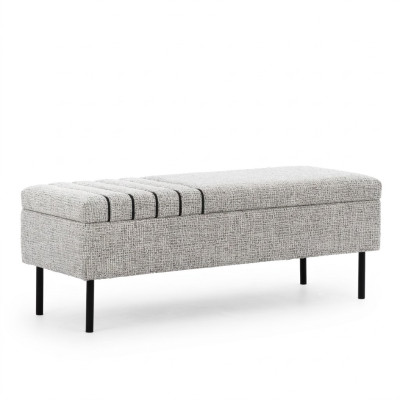 Modern gray bedroom bench luxurious bed bench wooden frame new