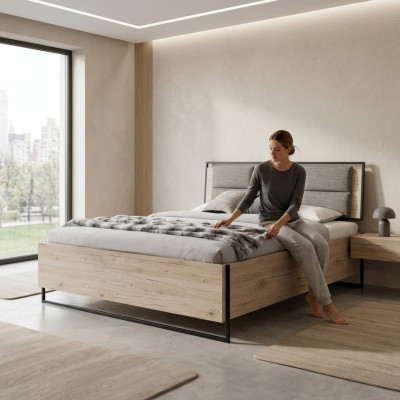 Modern bedroom bed stylish wooden bed luxurious double bed