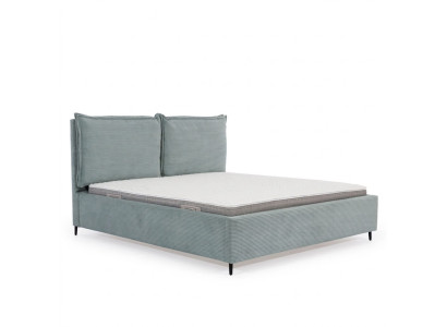 Large bedroom bed, luxurious textile bed, stylish upholstered beds