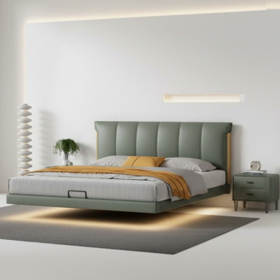 Green wall bed designer bedroom beds leather beds textile beds
