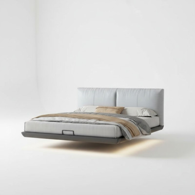 White bedroom designer bed luxury beds leather double beds new